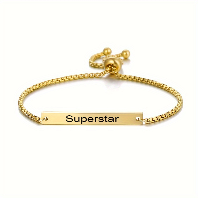 Personalized Engraved Name Bracelet for Men